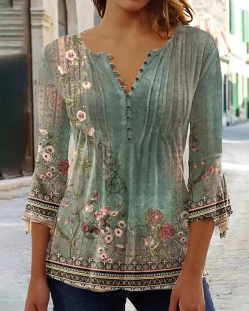 Reya | Women's Elegant Floral Top