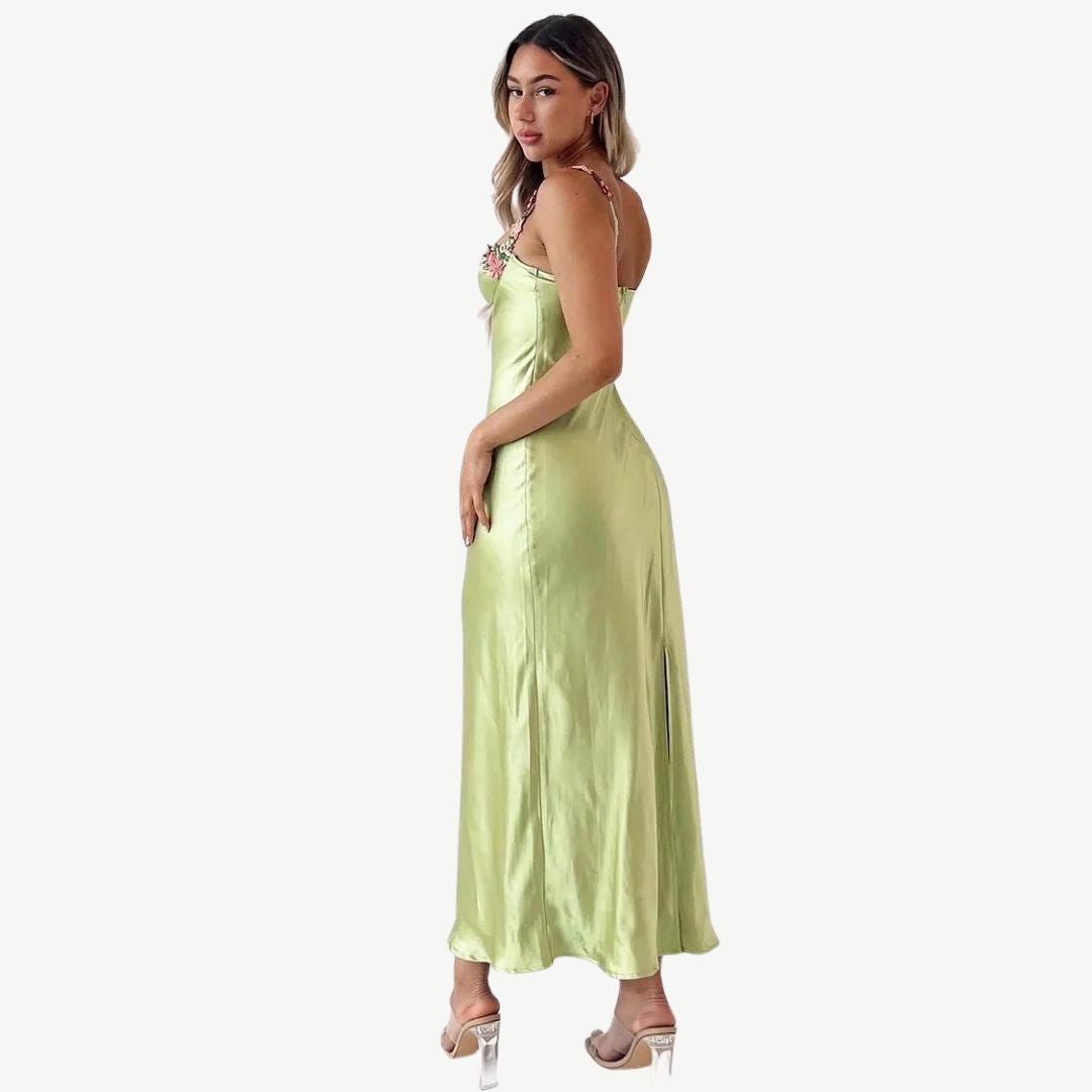 Delfina | Women's Embroidered Dress | Maxi