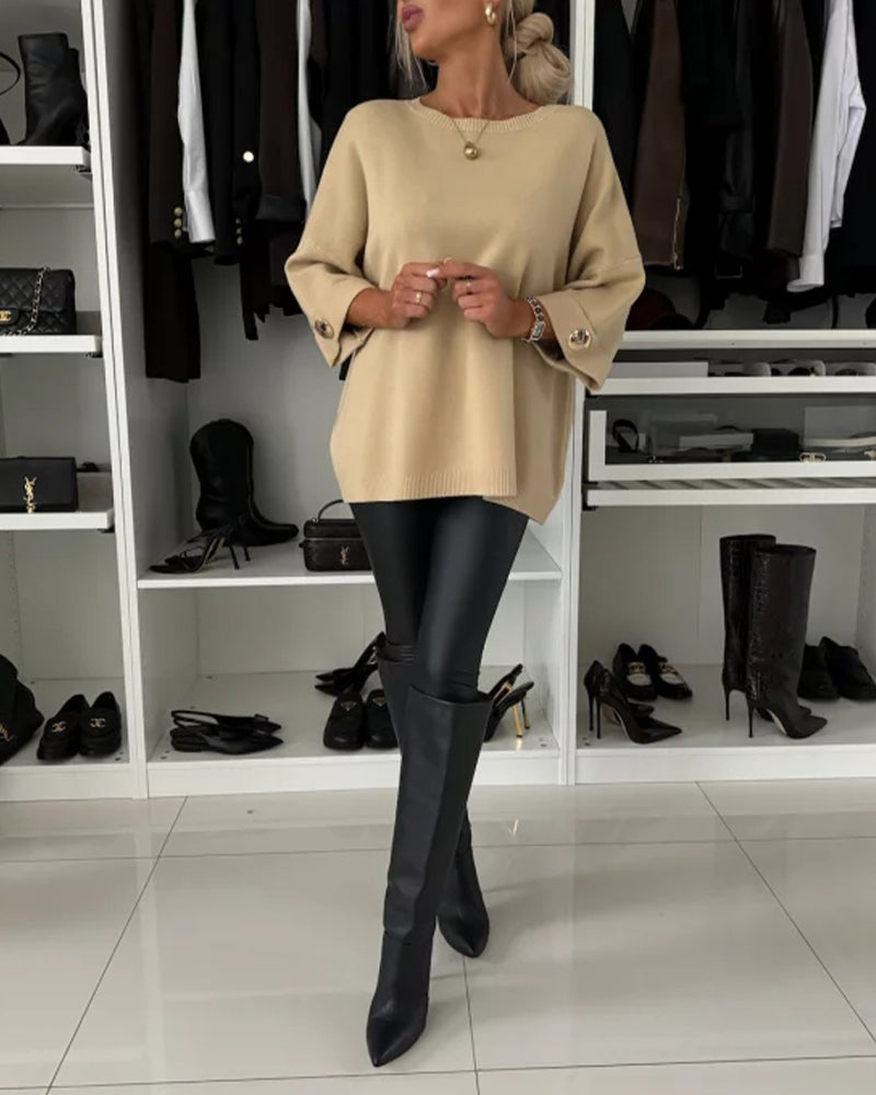 Maria | Women's Cozy Sweater | Buttoned