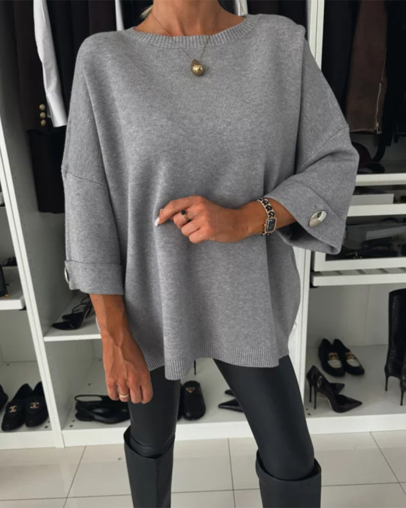 Maria | Women's Cozy Sweater | Buttoned