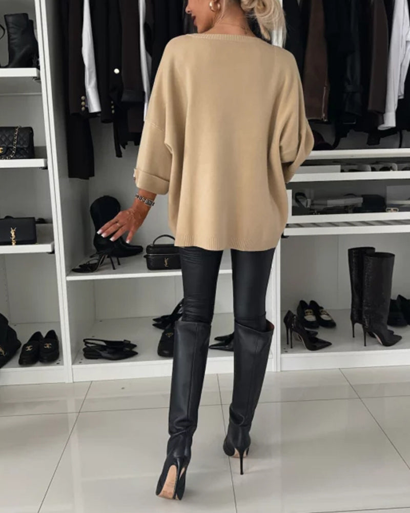 Maria | Women's Cozy Sweater | Buttoned