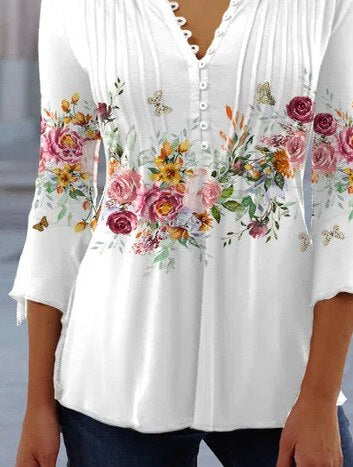 Reya | Women's Elegant Floral Top