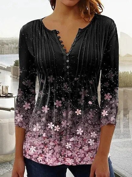 Reya | Women's Elegant Floral Top