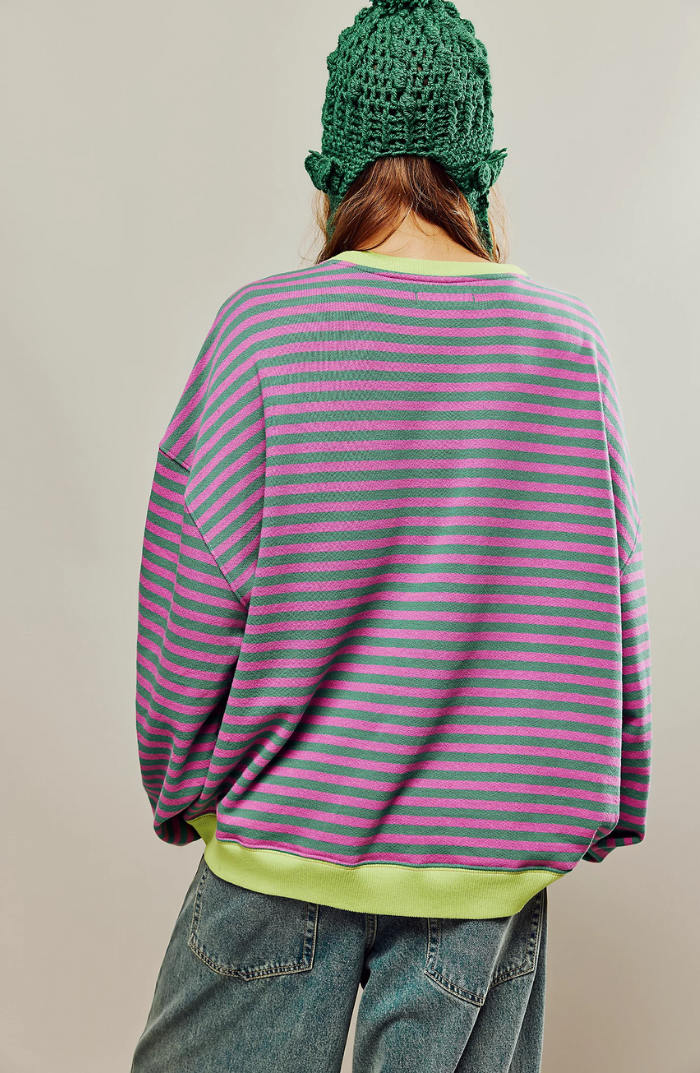 Grace™ Striped oversized jumper