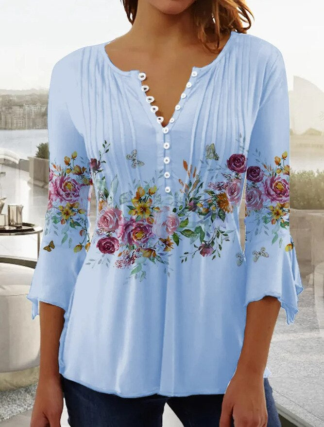 Reya | Women's Elegant Floral Top