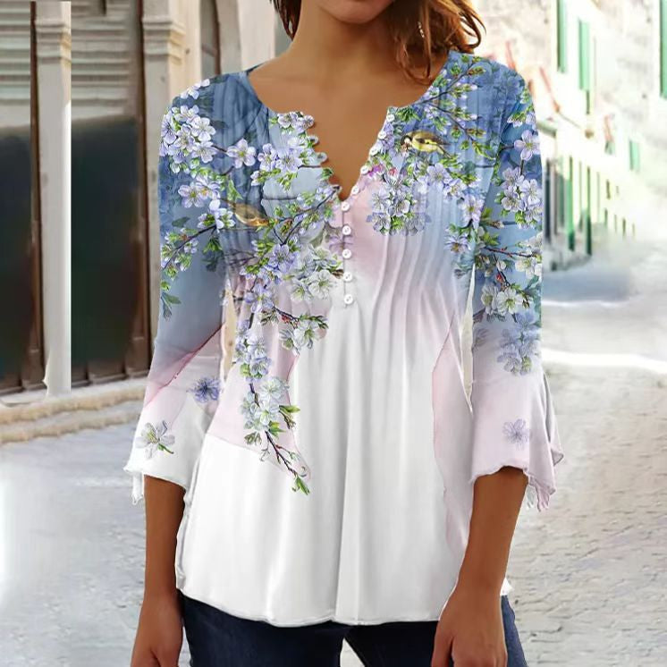 Reya | Women's Elegant Floral Top
