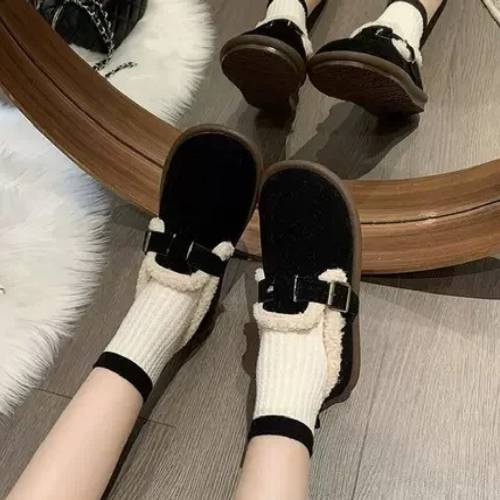 Catherine | Women's Fleece Shoes | Adjustable