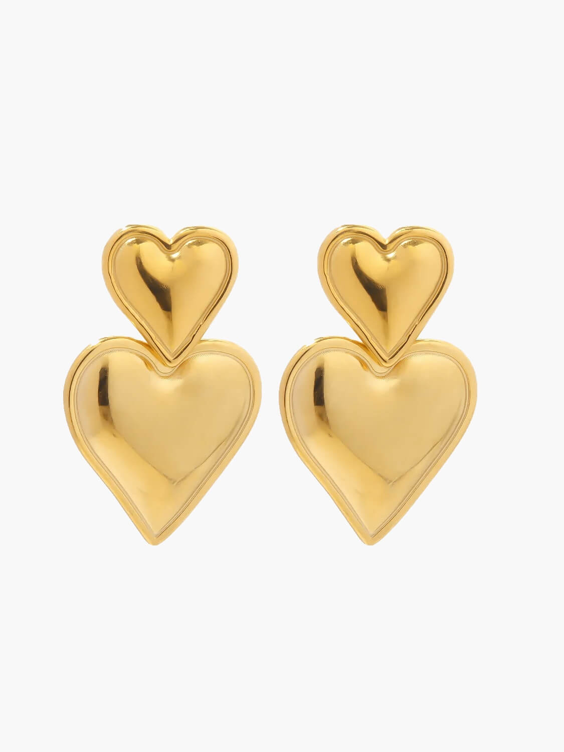 Luna’s Eternal Love Bold Heart Earrings