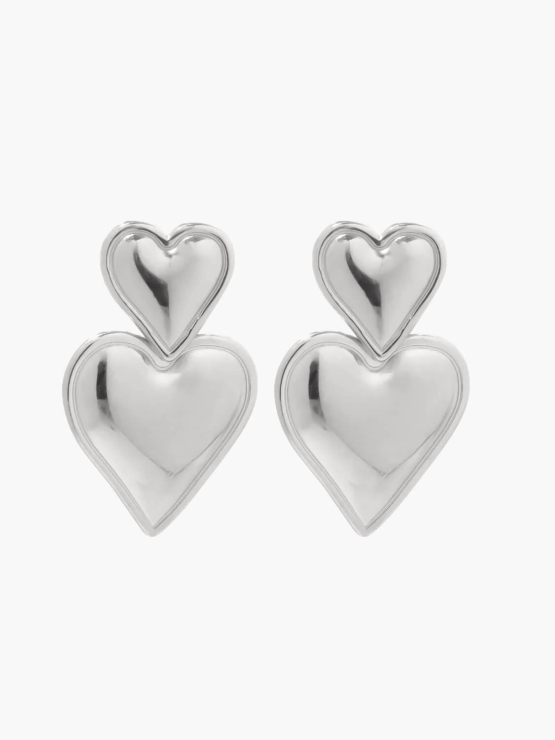 Luna’s Eternal Love Bold Heart Earrings