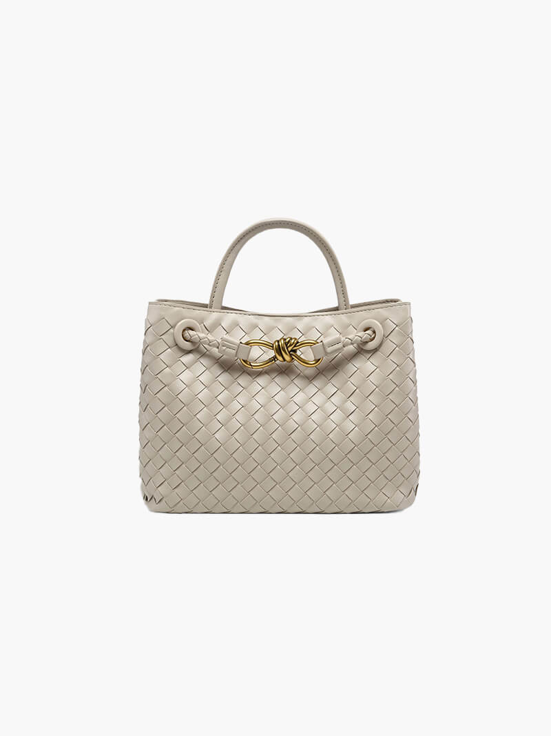 Golden Grace Woven Bag