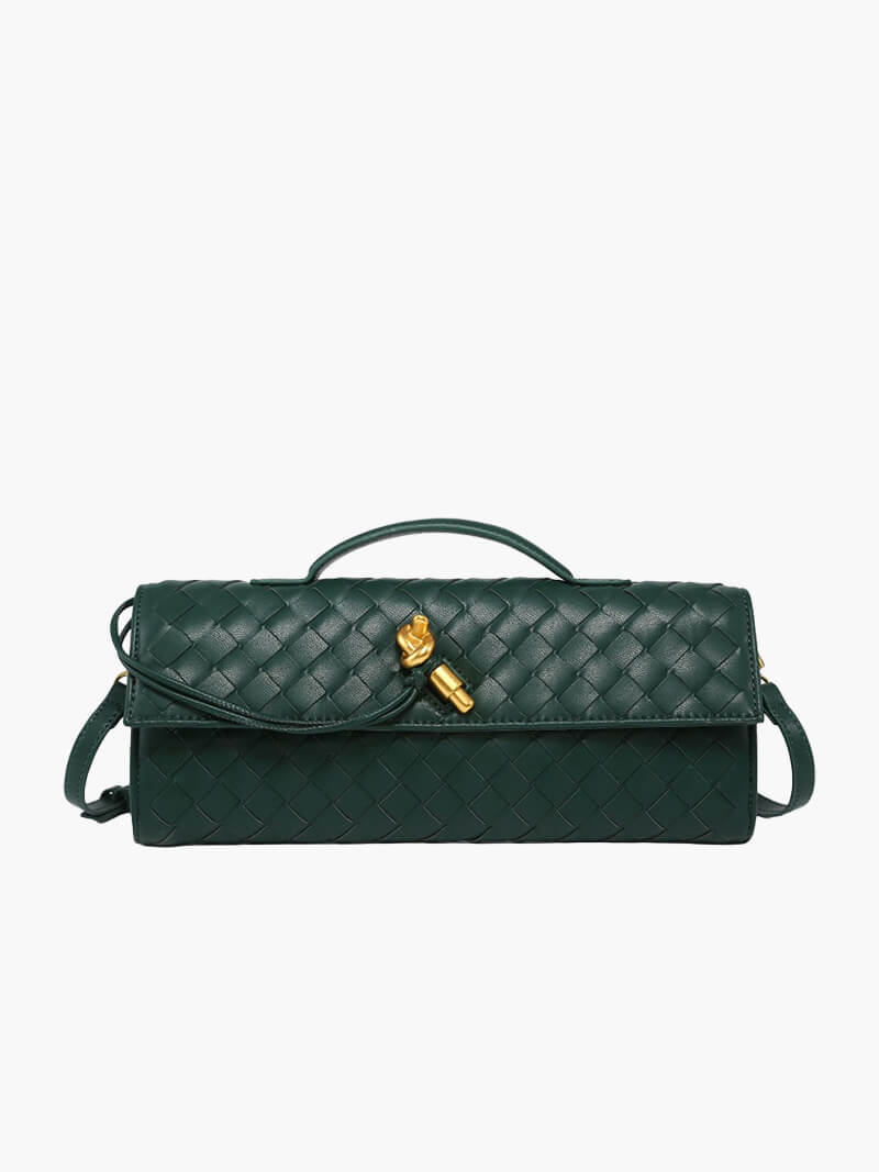 Luxe Intrigue Woven Shoulder Bag