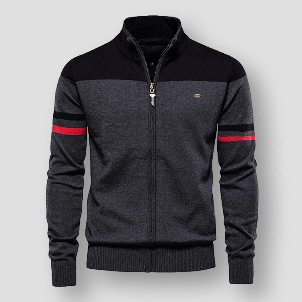 JACOB - RETRO STRIPED BOMBER JACKET