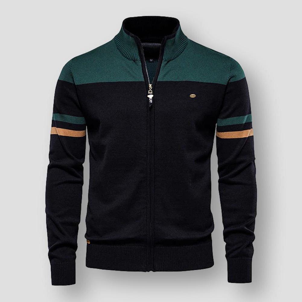 JACOB - RETRO STRIPED BOMBER JACKET