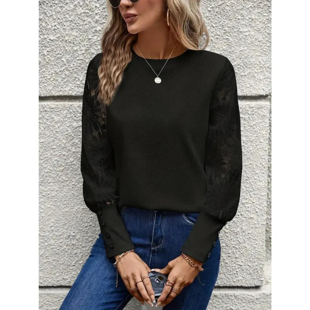 Aven | Long Floral Sleeve Top