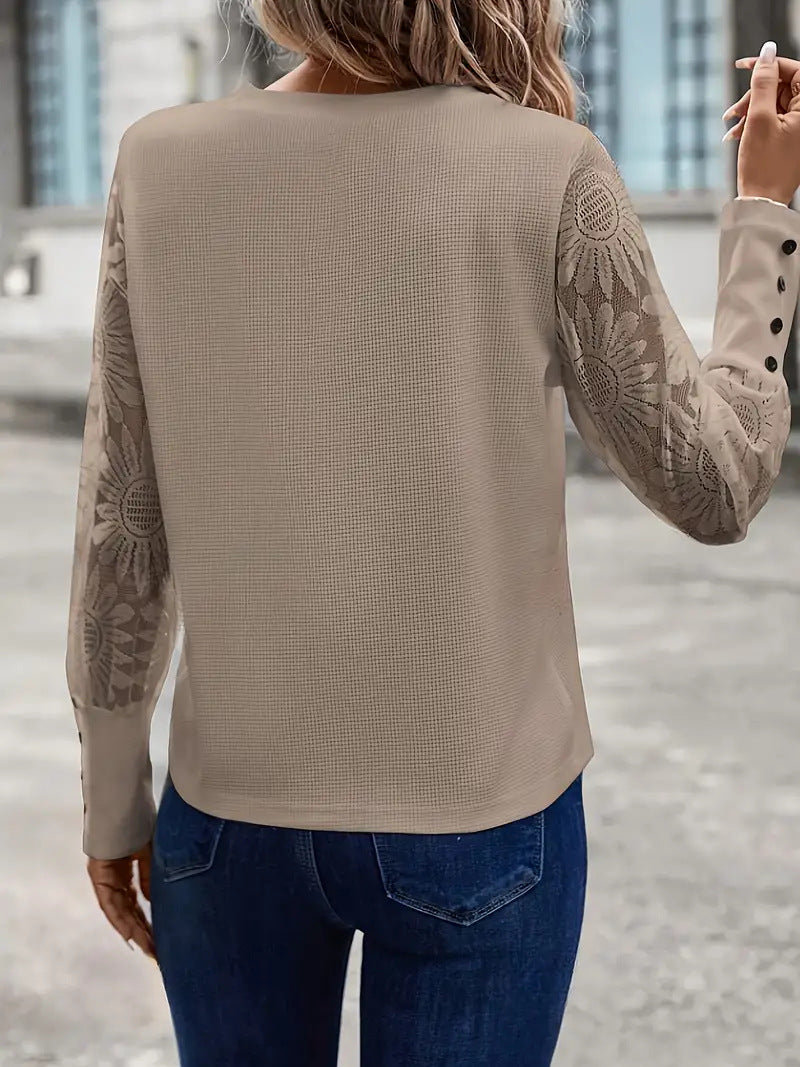Aven | Long Floral Sleeve Top