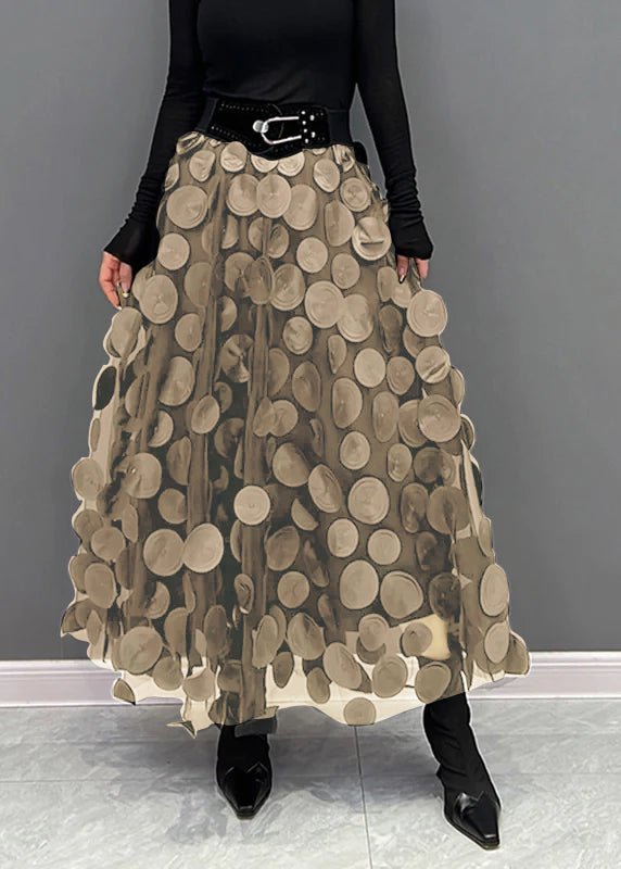 Magnolia | Polka Line Midi Skirt