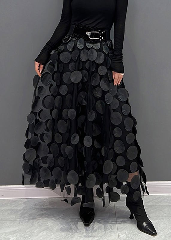 Magnolia | Polka Line Midi Skirt
