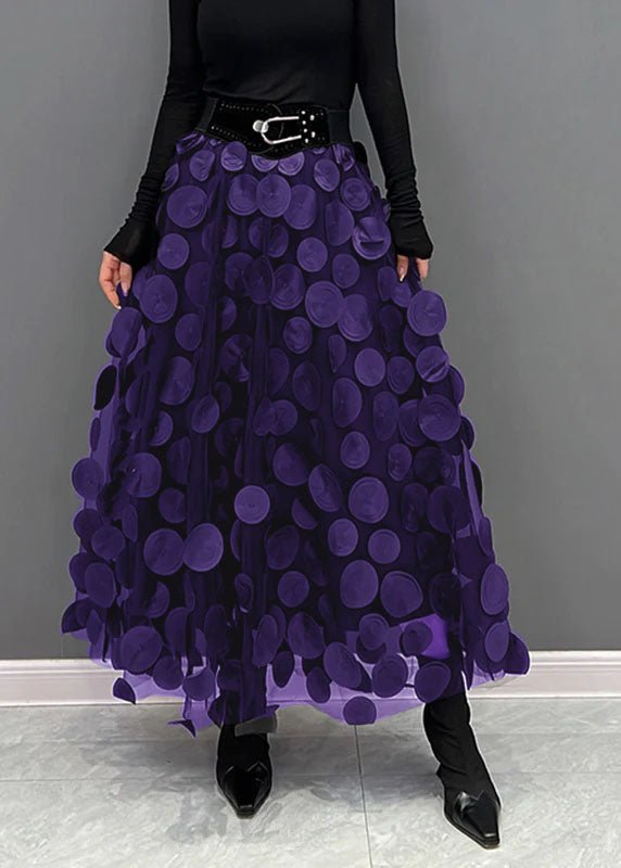 Magnolia | Polka Line Midi Skirt