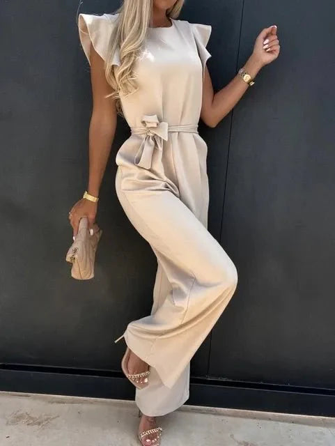 Iriselle | Jumpsuit with Ruffled Sleeves