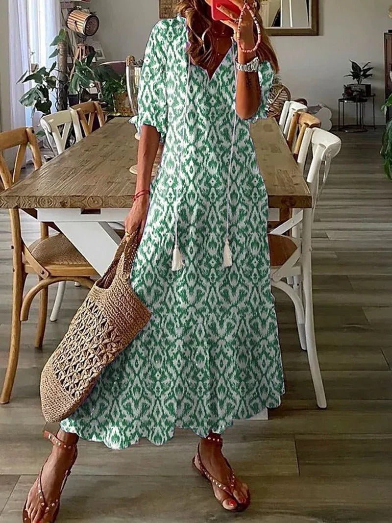Elysia | Printed Flowing Dress