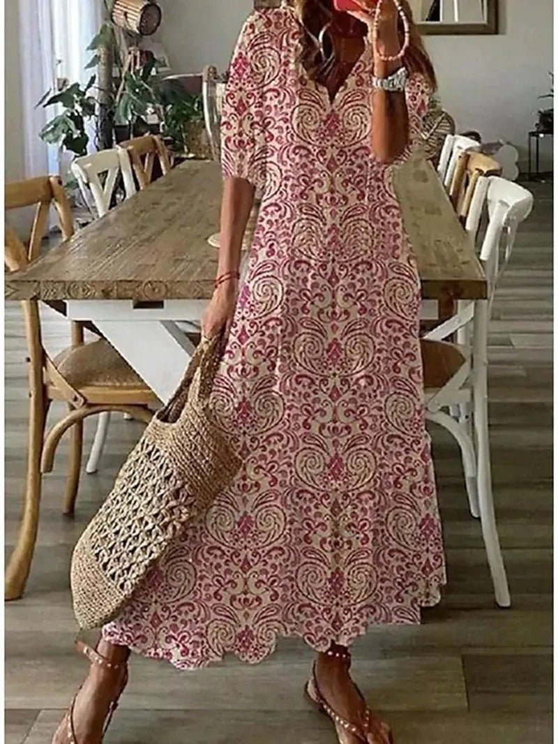 Elysia | Printed Flowing Dress