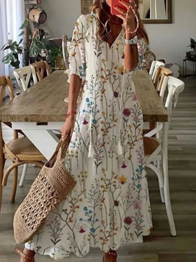 Elysia | Printed Flowing Dress