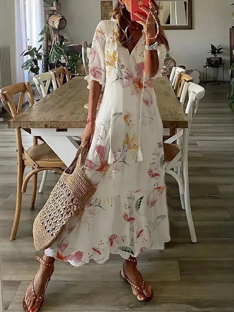 Elysia | Printed Flowing Dress