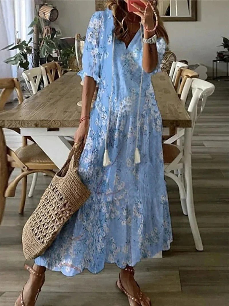 Elysia | Printed Flowing Dress
