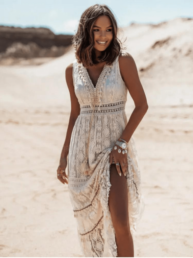 Hazelina | Boho V-Dress