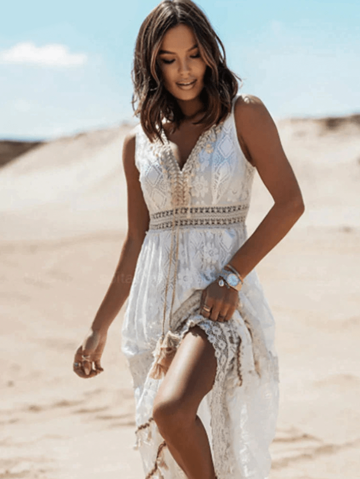 Hazelina | Boho V-Dress