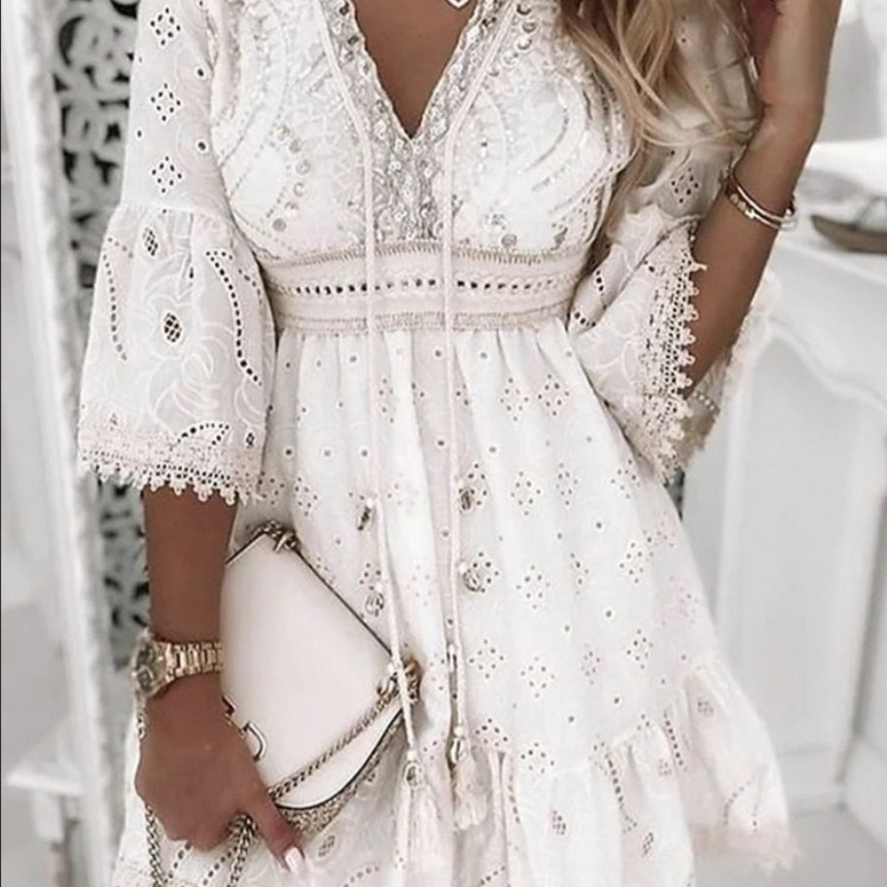 Selestia | Boho Mini Dress