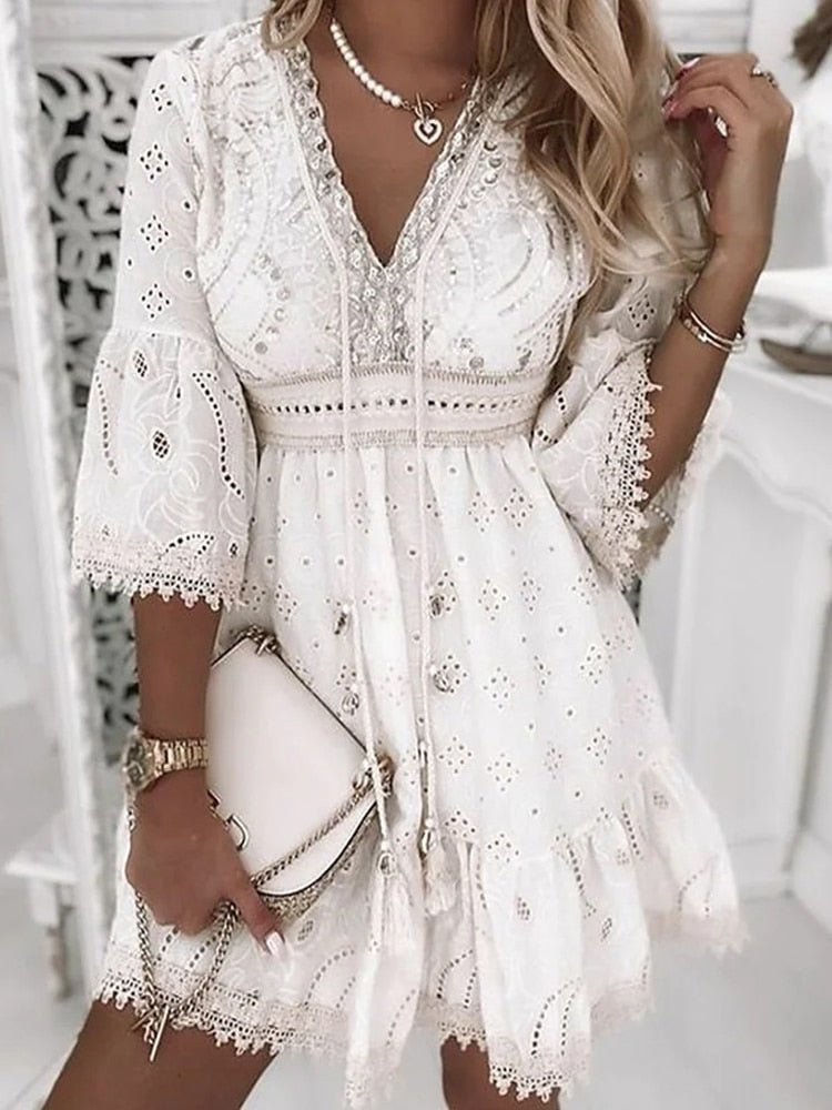 Selestia | Boho Mini Dress