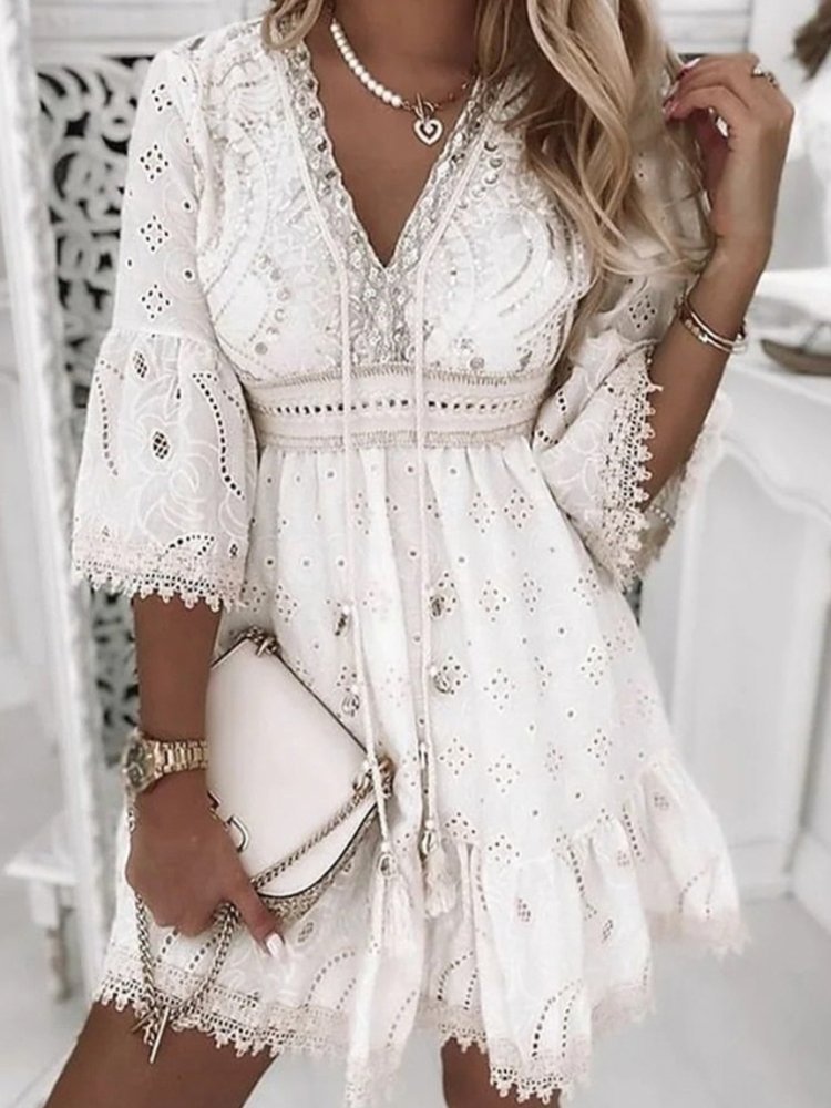 Selestia | Boho Mini Dress