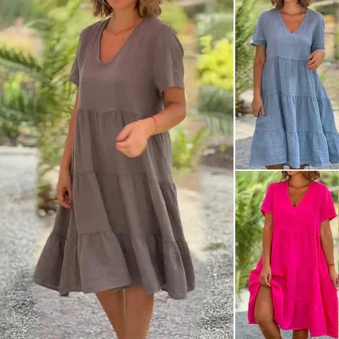 Nova | Flowing V-Neck Dress