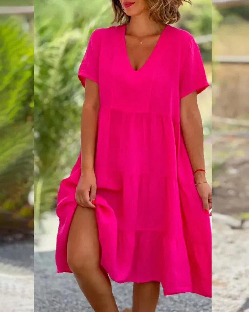 Nova | Flowing V-Neck Dress