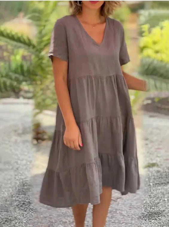 Nova | Flowing V-Neck Dress