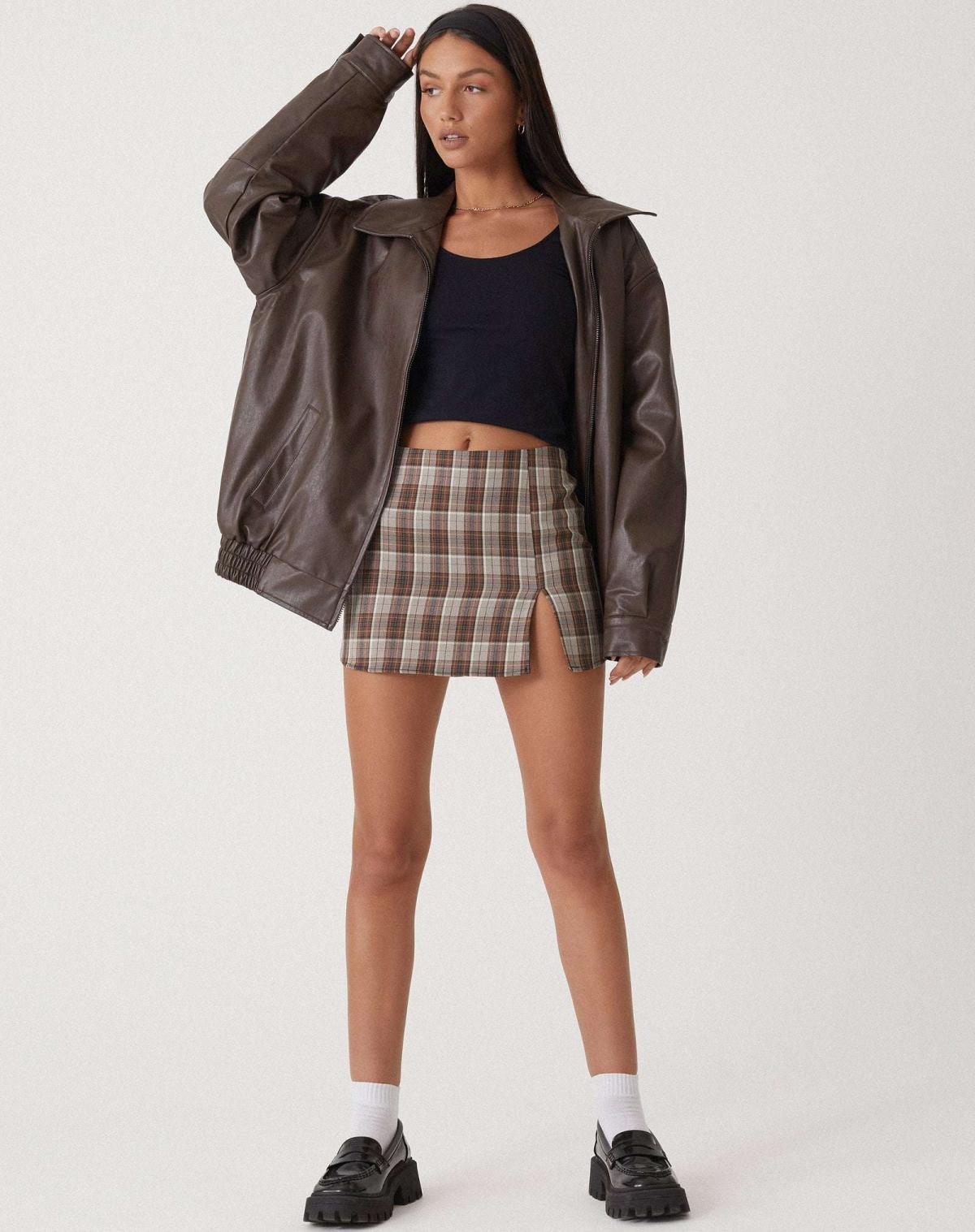 Ciara | Women's Loose Leather Jacket