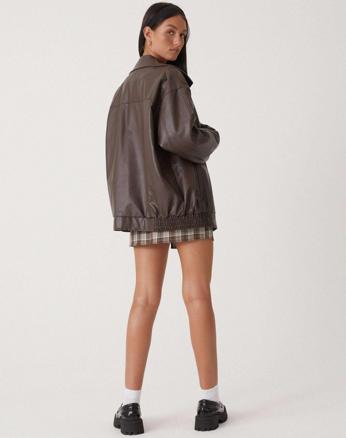 Ciara | Women's Loose Leather Jacket