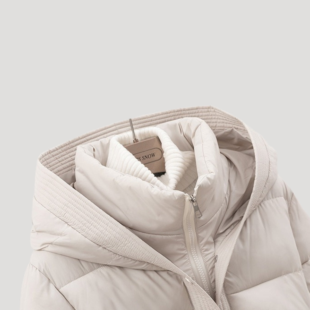 Maristela | Elegant Waisted Puffer Coat