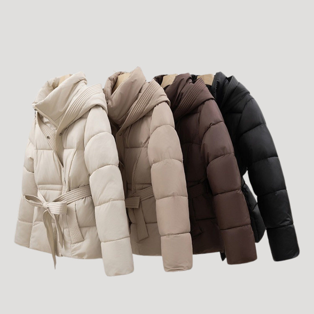 Maristela | Elegant Waisted Puffer Coat