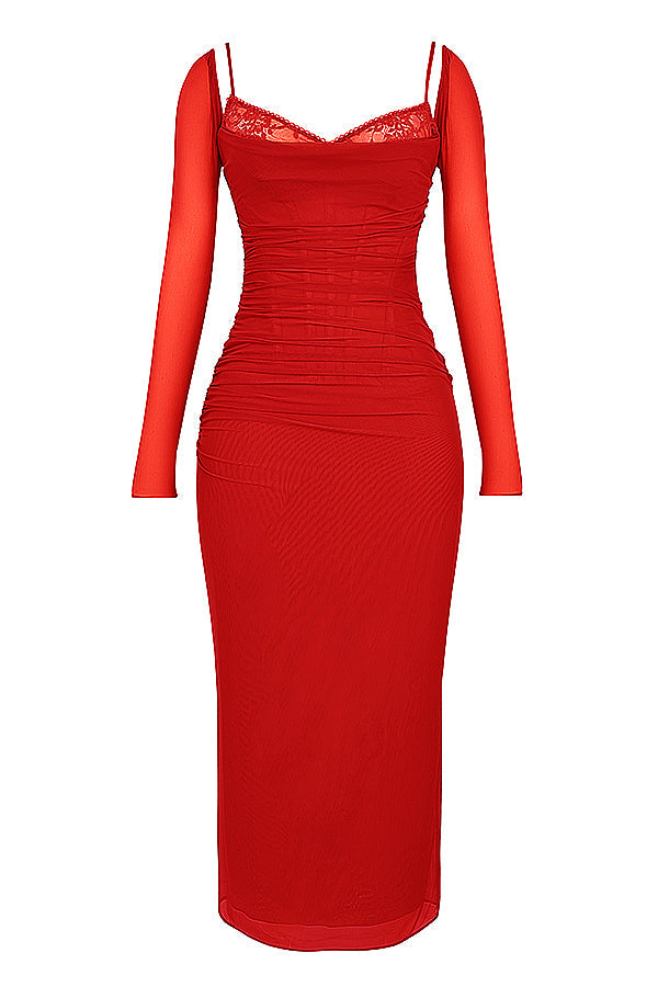 Nora | Women's Longsleeve Party Dress | Maxi