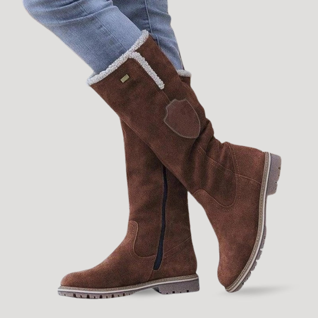 Azariah | Rugged Suede Knee Boots