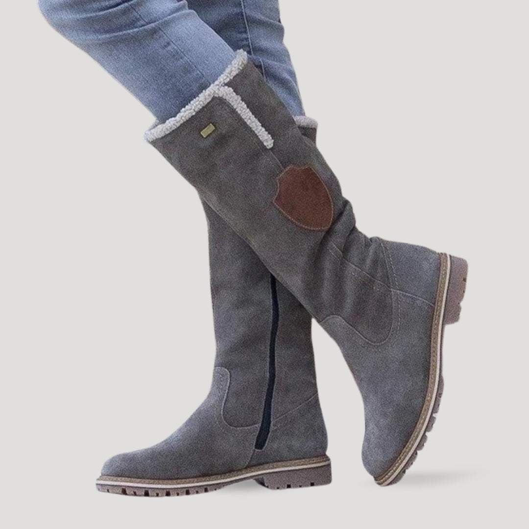 Azariah | Rugged Suede Knee Boots