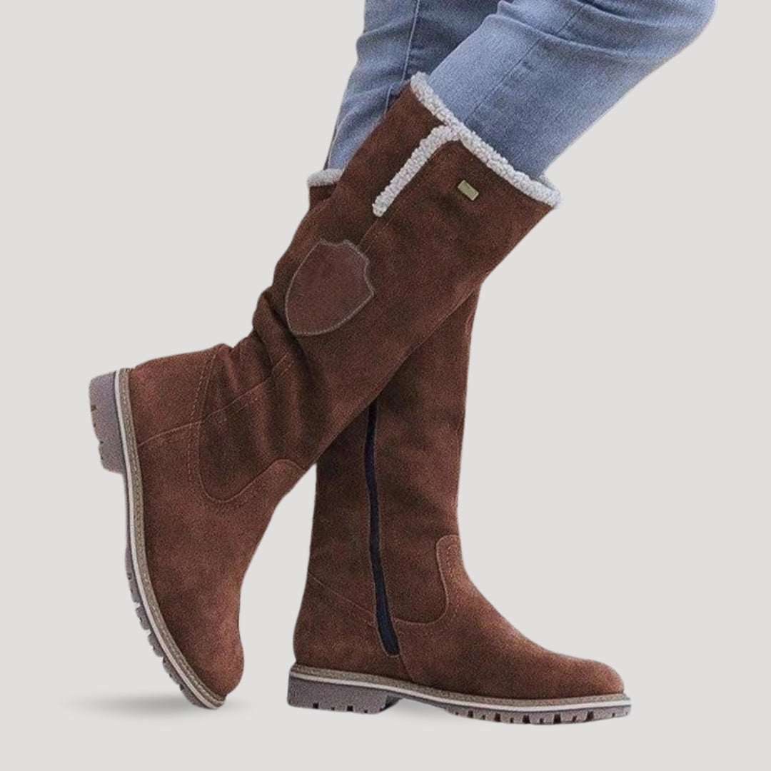 Azariah | Rugged Suede Knee Boots