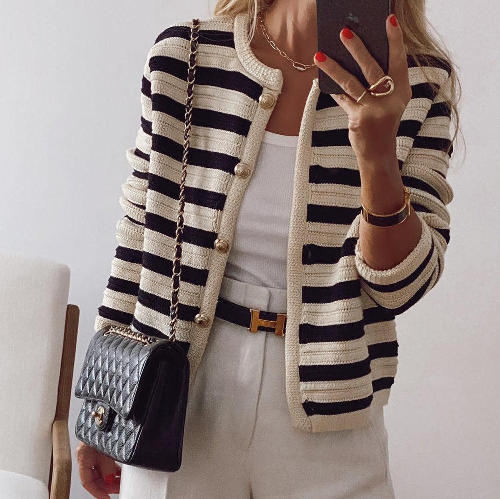 Cadence | Striped Cardigan