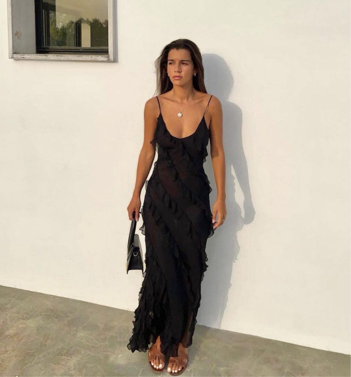 Vienna | Women's Ruffle Dress | Maxi