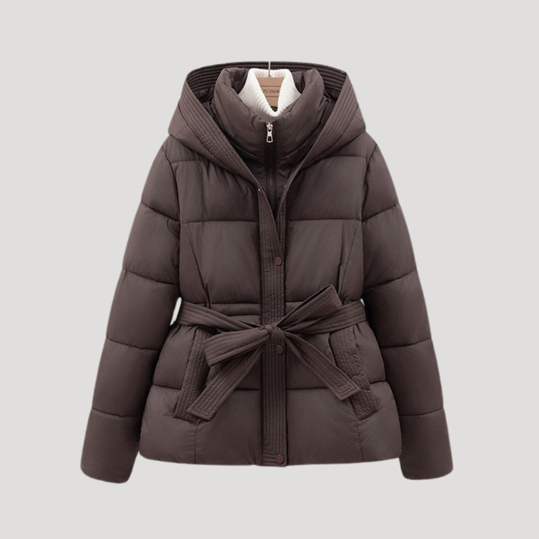 Maristela | Elegant Waisted Puffer Coat