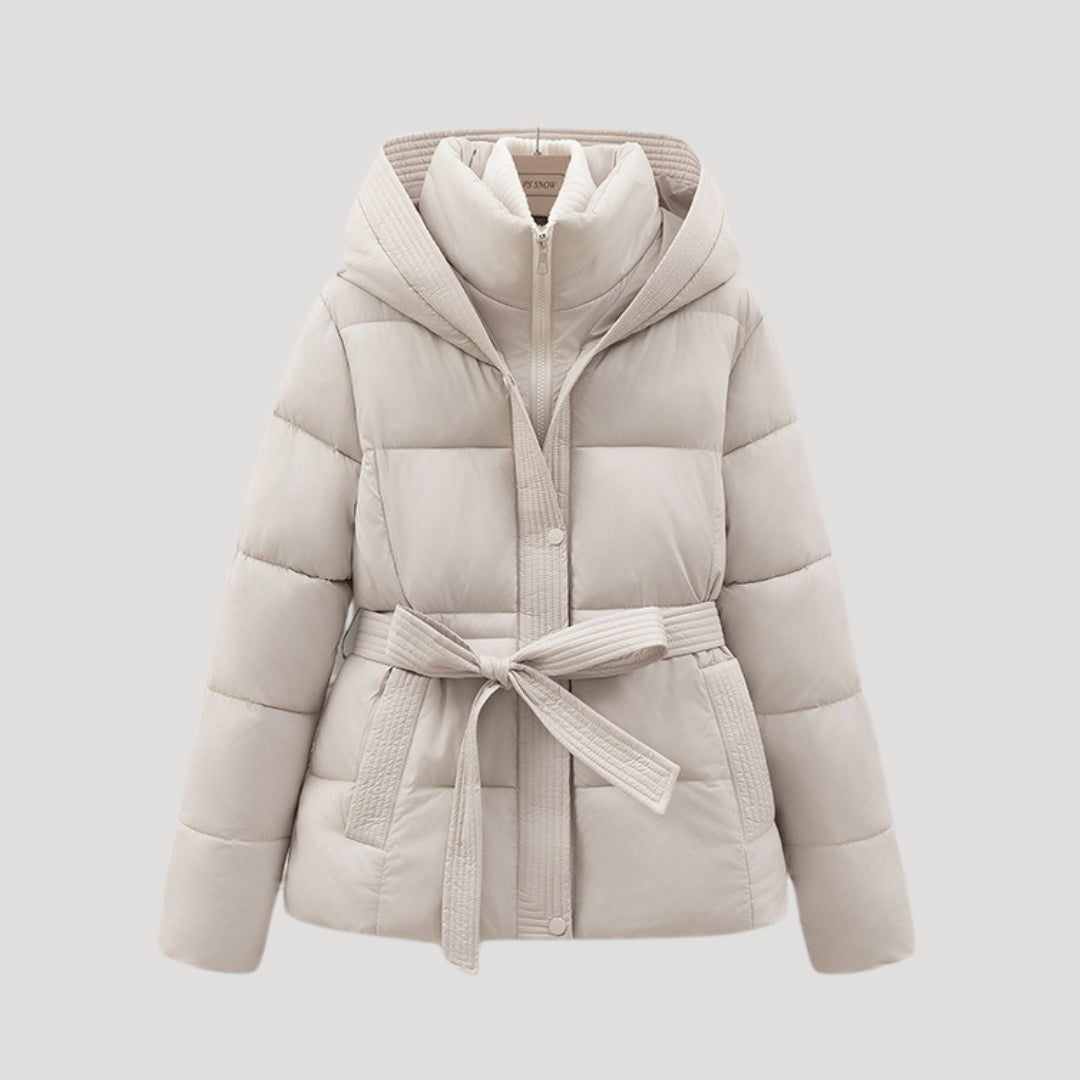 Maristela | Elegant Waisted Puffer Coat