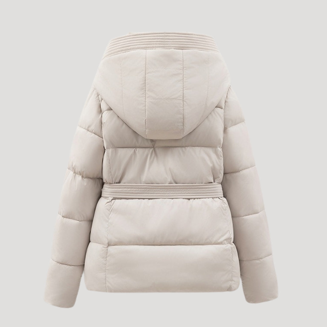Maristela | Elegant Waisted Puffer Coat