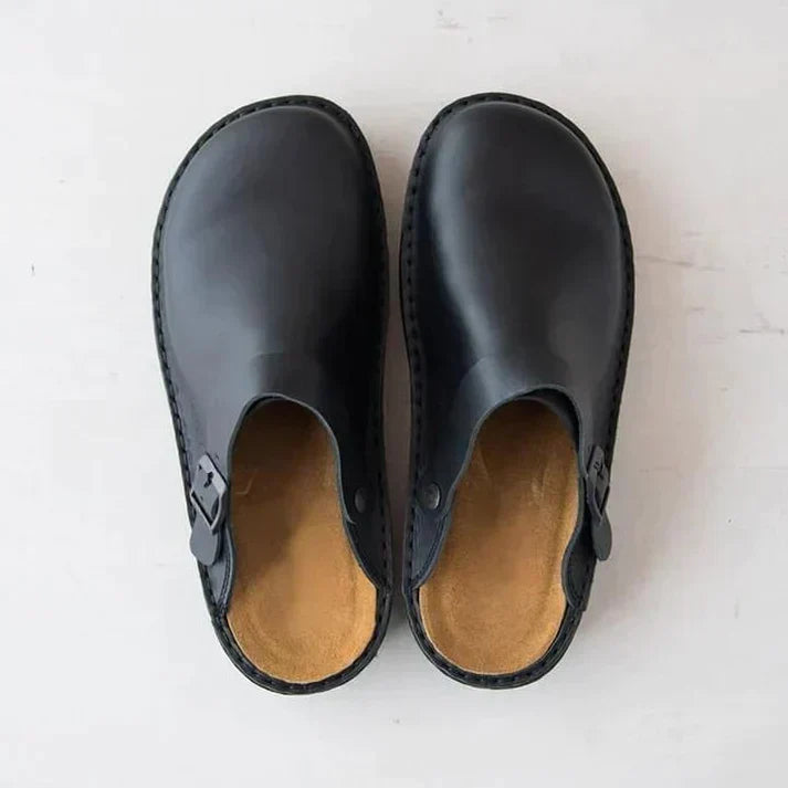 Alex | Comfortable Leather Clogs